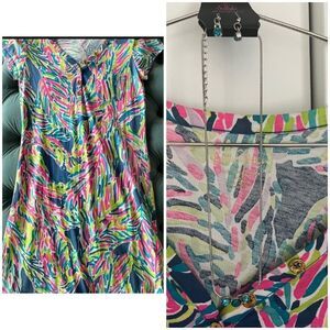 Womens Lilly Pulitzer dress and New Necklace Set to match